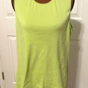 CJ Banks Bright Green Shell/Tank Top, Size X